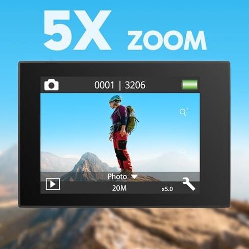 كاميرا AKASO EK7000 Pro Action مع بطاقة MicroSDXC U3 ومجموعة ملحقات مشبك المقود العالمي in Kuwait