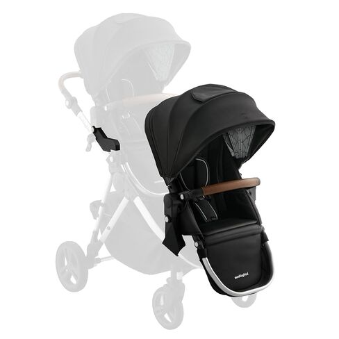 Mockingbird 2nd Seat Kit 3.0 - Compatible with Mockingbird Single-to-Double Strollers - Seat Expansion - Includes Expansion Adapters - Stone Blue in Kuwait