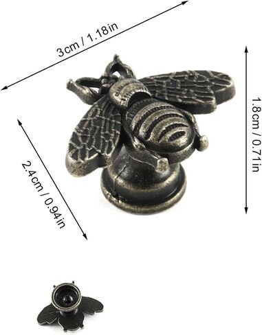 Vintage Bee Cabinet Pulls, Drawer Handles, Antique Polished Furniture Knobs, Retro Beehive Bar Hardware for Home Decor and Kitchen Cabinets (6Pcs) in Kuwait