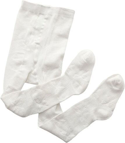 Toddler Baby Girls Combed Cotton Baby Footed Tights Mesh Knit Leggings Socks Summer Stockings for Crawling & Walking in Saudi Arabia