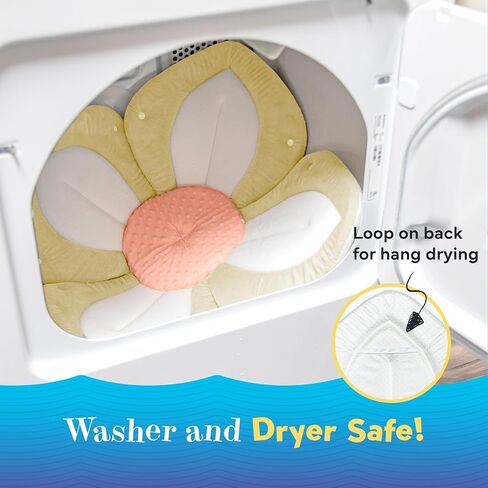 Blooming Baby ColorBloom Baby Bath Seat for Sink - Temperature-Sensing Color-Changing Fabric, Plush Lotus Bath Cushion, Fits Most Sinks, Machine Washable, Newborn Bath Support (0–6 Months) in Saudi Arabia