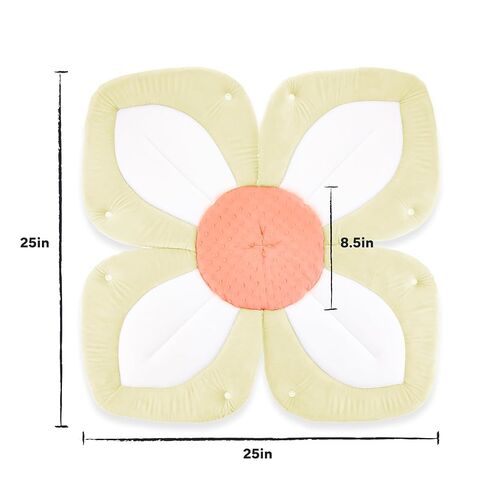 Blooming Baby ColorBloom Baby Bath Seat for Sink - Temperature-Sensing Color-Changing Fabric, Plush Lotus Bath Cushion, Fits Most Sinks, Machine Washable, Newborn Bath Support (0–6 Months) in Saudi Arabia