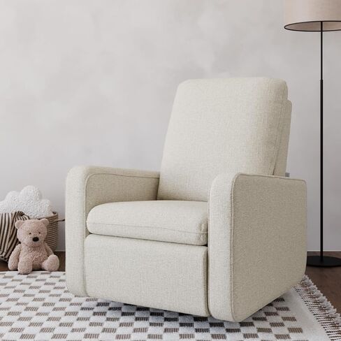 Graco Teddi Power Recliner Swivel Glider، كرسي كهربائي إلكتروني، معتمد من Oeko-TEX 100، شاحن USB-A وUSB-C، توسيد وراحة ممتازة - (Dune Basketweave) in Kuwait