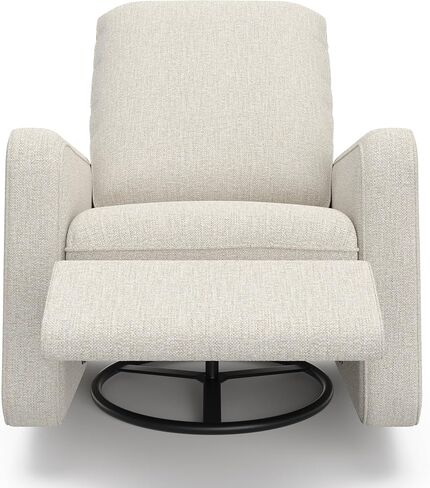 Graco Teddi Power Recliner Swivel Glider، كرسي كهربائي إلكتروني، معتمد من Oeko-TEX 100، شاحن USB-A وUSB-C، توسيد وراحة ممتازة - (Dune Basketweave) in Kuwait