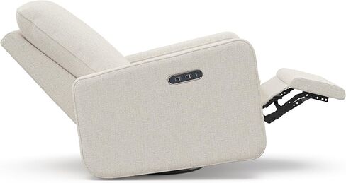 Graco Teddi Power Recliner Swivel Glider، كرسي كهربائي إلكتروني، معتمد من Oeko-TEX 100، شاحن USB-A وUSB-C، توسيد وراحة ممتازة - (Dune Basketweave) in Kuwait