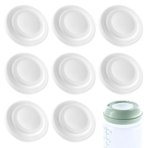 8Pcs Replacement Seal Accessories Compatible with Momcozy Natural Baby Bottle, Silicone Gasket Bottle Cap Mouth Stopper for Momcozy 10oz Container Water Bottle Top Lid Gasket Plug BPA-Free in Kuwait