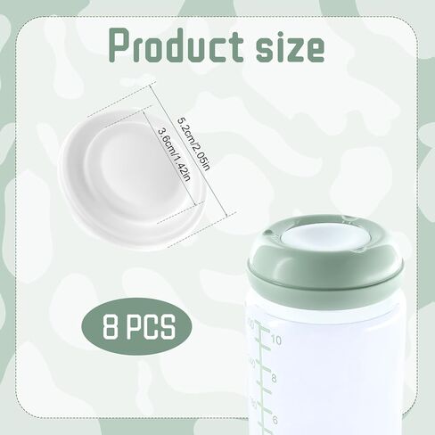 8Pcs Replacement Seal Accessories Compatible with Momcozy Natural Baby Bottle, Silicone Gasket Bottle Cap Mouth Stopper for Momcozy 10oz Container Water Bottle Top Lid Gasket Plug BPA-Free in Kuwait