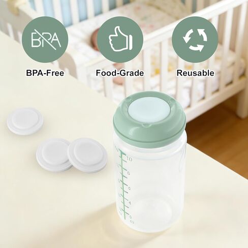 8Pcs Replacement Seal Accessories Compatible with Momcozy Natural Baby Bottle, Silicone Gasket Bottle Cap Mouth Stopper for Momcozy 10oz Container Water Bottle Top Lid Gasket Plug BPA-Free in Kuwait