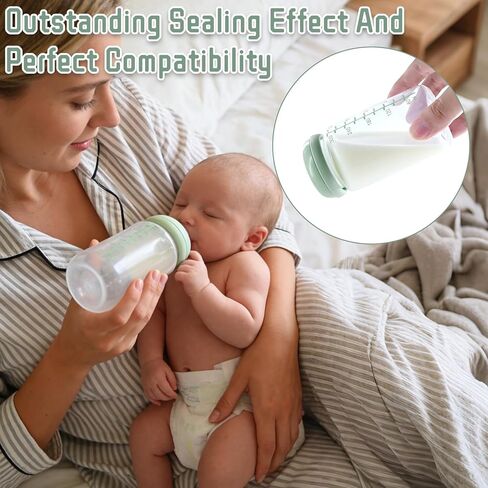8Pcs Replacement Seal Accessories Compatible with Momcozy Natural Baby Bottle, Silicone Gasket Bottle Cap Mouth Stopper for Momcozy 10oz Container Water Bottle Top Lid Gasket Plug BPA-Free in Kuwait