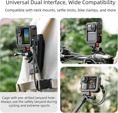 Ball Head Cage Kit Compatible with DJI Osmo Nano Aluminum Frame for Multi-Angle Shooting in Kuwait