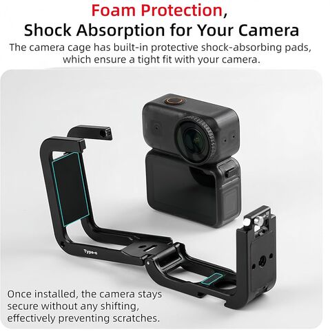 طقم قفص ألومنيوم متوافق مع DJI OSMO Nano - رأس كروي 1 بوصة + قاعدة شحن مغناطيسية، حذاء بارد مزدوج، فتحة حبل أمان (قفص + قاعدة كروية 1 بوصة) in Kuwait