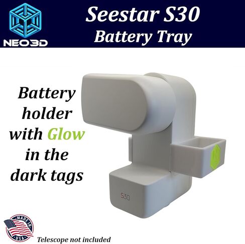صينية بطارية Seestar S30/S30 Pro مع توهج في الظلام، صينية ملحقات، ZWO، (S30TrayGlowWhite) in Kuwait