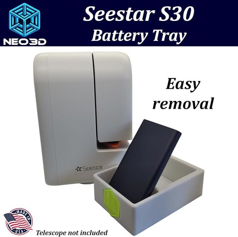 صينية بطارية Seestar S30/S30 Pro مع توهج في الظلام، صينية ملحقات، ZWO، (S30TrayGlowWhite) in Kuwait