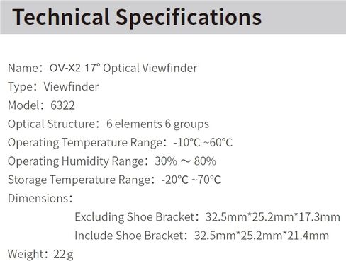 LightMate OV-X2 Optical Viewfinder with 28/35/50mm Bright frameline,Compatible with Leica M Serials Rangefinder Camera,Ricoh GR Serials,Panasonic S9,Black in Kuwait