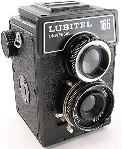 كاميرا LUBITEL-166 Universal TLR متوسطة الحجم - عدسة مزدوجة كلاسيكية منعكسة من اتحاد الجمهوريات الاشتراكية السوفياتية | 6×6 على 120 فيلم | يدوي كلاسيكي بالكامل (متجدد) in Kuwait