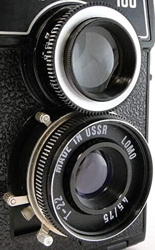 كاميرا LUBITEL-166 Universal TLR متوسطة الحجم - عدسة مزدوجة كلاسيكية منعكسة من اتحاد الجمهوريات الاشتراكية السوفياتية | 6×6 على 120 فيلم | يدوي كلاسيكي بالكامل (متجدد) in Kuwait