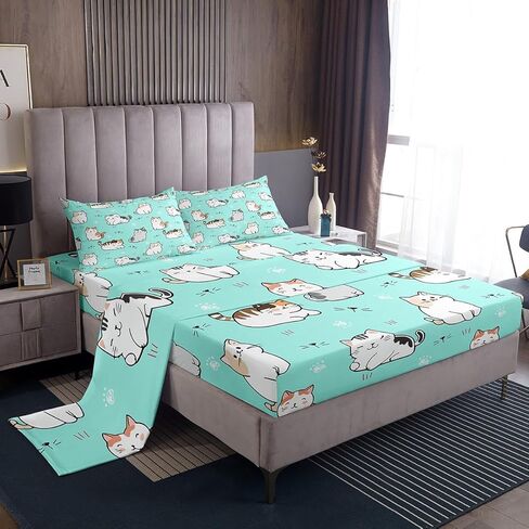 Erosebridal Train Sheets Navy Locomotive Train Sheet Set Twin,Cartoon Steam Engine Bed Sheets Set for Kids Toddler Cute Clouds Transportation Cars Top Fitted Sheet with 1 Pillowcase in Saudi Arabia