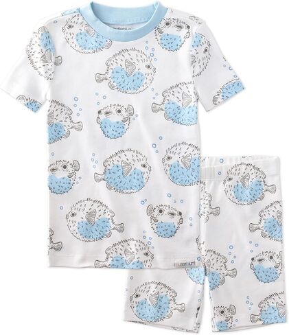 Butterblu Shade Snug-fit 2-Piece Toddler Pajamas 100% Organic Cotton Short Sleeve Top and Shorts for Boys & Girls​ in Kuwait