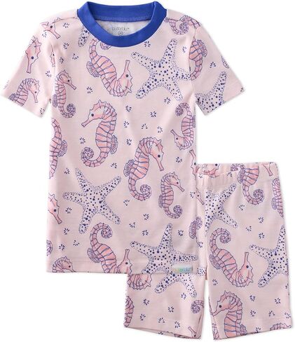 Butterblu Shade Snug-fit 2-Piece Toddler Pajamas 100% Organic Cotton Short Sleeve Top and Shorts for Boys & Girls​ in Kuwait