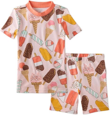 Butterblu Shade Snug-fit 2-Piece Toddler Pajamas 100% Organic Cotton Short Sleeve Top and Shorts for Boys & Girls​ in Kuwait