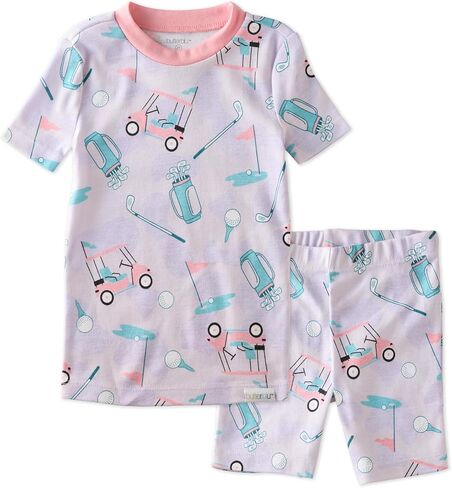 Butterblu Shade Snug-fit 2-Piece Toddler Pajamas 100% Organic Cotton Short Sleeve Top and Shorts for Boys & Girls​ in Kuwait