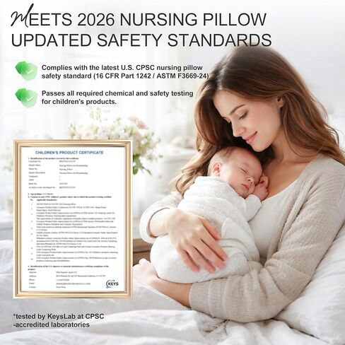 Jaxmoon Nursing Pillows for Breastfeeding, Soft Memory Foam Breastfeeding Pillow, Baby Feeding Pillow for New Mom, Lactation Pillow with Adjustable Waist Strap, Storage Pocket, Removable Cover, Grey in Kuwait