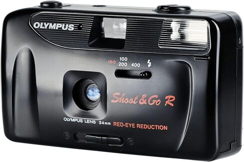 Olympus Shoot & Go 35mm Point & Shoot Film Camera with Built-In Flash – Compact Auto Focus Vintage Camera (Renewed) in Kuwait