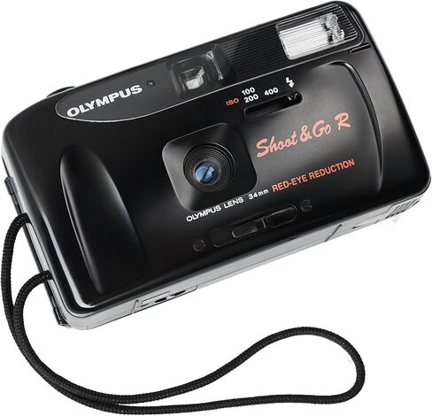 Olympus Shoot & Go 35mm Point & Shoot Film Camera with Built-In Flash – Compact Auto Focus Vintage Camera (Renewed) in Kuwait