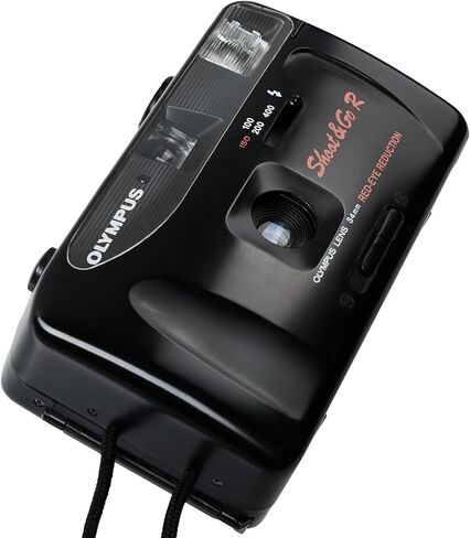 Olympus Shoot & Go 35mm Point & Shoot Film Camera with Built-In Flash – Compact Auto Focus Vintage Camera (Renewed) in Kuwait