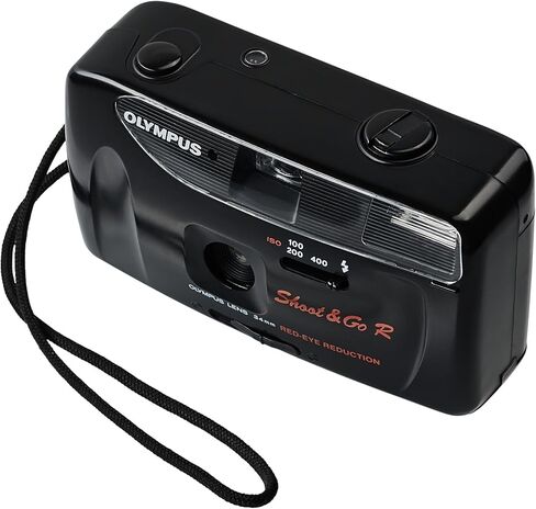 Olympus Shoot & Go 35mm Point & Shoot Film Camera with Built-In Flash – Compact Auto Focus Vintage Camera (Renewed) in Kuwait