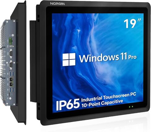 19 inch Industrial Embedded Panel PC,IP65 Fanless All-in-One Computer,Windows 11 pro,10 Point Capacitive Industrial Touch Screen,HDMI/COM/LAN/USB/GPIO,for Automation,Kiosk(I3-1215U,16G+256G) in Saudi Arabia
