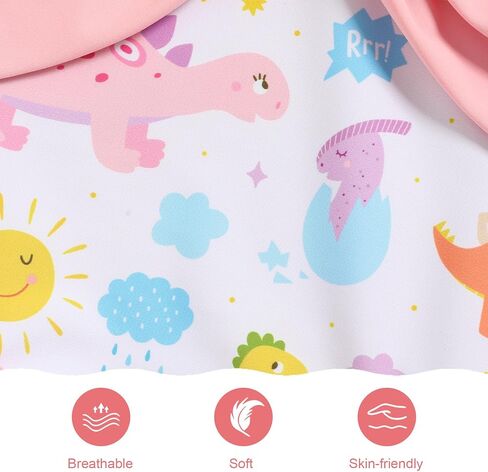 Baby Girl Strappy Swimsuit, Infant One-Piece Ruffle Bathing Suit with Sun Hat for Beach & Water Play 3M-4T in Kuwait