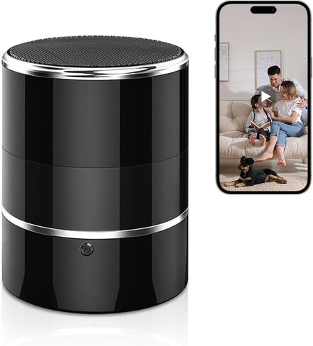Hidden Spy WiFi Camera in Bluetooth Speaker with 240° Viewing Angle,Hd 1080P,Wireless Security Cameras,Nanny Cams Phone App,Motion Activated for Home Offices Store(2.4G /5G) in Kuwait