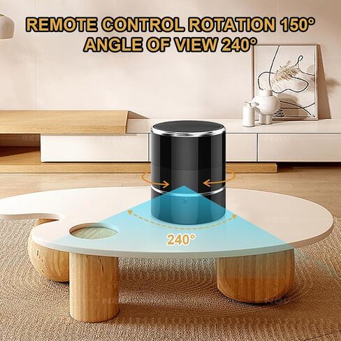 Hidden Spy WiFi Camera in Bluetooth Speaker with 240° Viewing Angle,Hd 1080P,Wireless Security Cameras,Nanny Cams Phone App,Motion Activated for Home Offices Store(2.4G /5G) in Kuwait