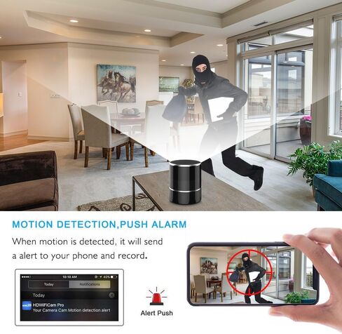Hidden Spy WiFi Camera in Bluetooth Speaker with 240° Viewing Angle,Hd 1080P,Wireless Security Cameras,Nanny Cams Phone App,Motion Activated for Home Offices Store(2.4G /5G) in Kuwait