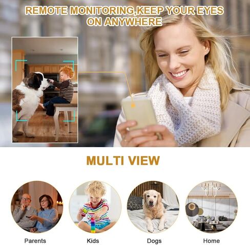 Hidden Spy WiFi Camera in Bluetooth Speaker with 240° Viewing Angle,Hd 1080P,Wireless Security Cameras,Nanny Cams Phone App,Motion Activated for Home Offices Store(2.4G /5G) in Kuwait