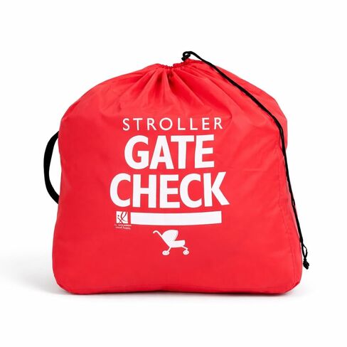 J.L. Childress Gate Check Travel Bag for Compact-Fold Strollers - For Airplane Gate Check, Fits Most Single, Compact Fold Travel Strollers, Airport Accessories, Flying Essentials - Red in Kuwait