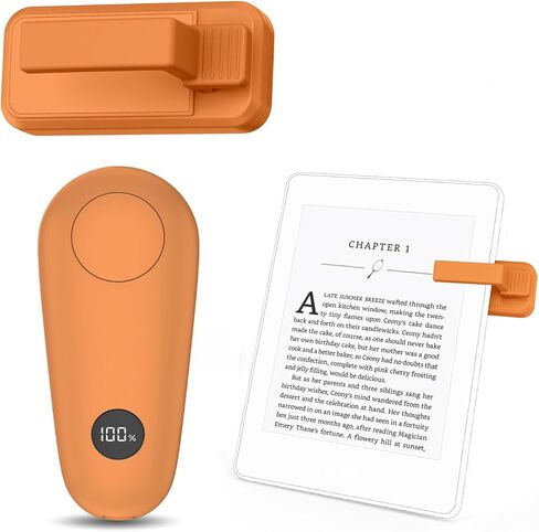 RF Remote Control Page Turner for Kindle Paperwhite Scribe Accessories, Page Turner Clicker for iPad Tablets Reading Novels Taking, Phone Camera Video Record Triggers Remote, Green and White in Kuwait
