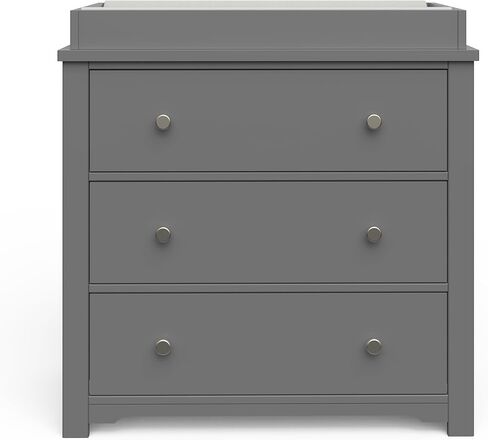 Child Craft Camden Crib, Dresser, and Nightstand Nursery Set, 3-Piece, Includes 4-in-1 Convertible Crib, 3 Drawer Dresser, and Nightstand, Grows with Your Baby (Cool Gray) in Kuwait