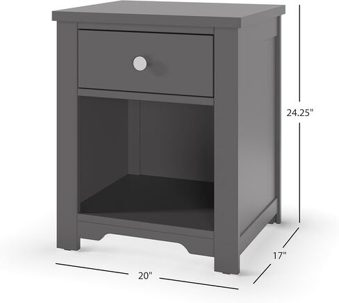 Child Craft Camden Crib, Dresser, and Nightstand Nursery Set, 3-Piece, Includes 4-in-1 Convertible Crib, 3 Drawer Dresser, and Nightstand, Grows with Your Baby (Cool Gray) in Kuwait
