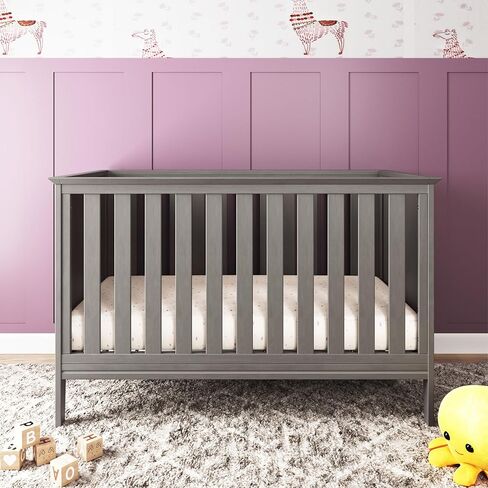 Child Craft Atwood Crib and Dresser Nursery Set, 2-Piece, Includes 3-in-1 Convertible Crib and 3-Drawer Dresser, Grows with Your Baby (Lunar Gray) in Saudi Arabia