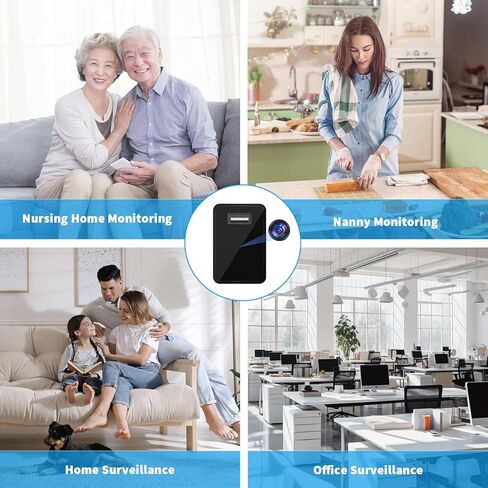 كاميرا مراقبة HiSpyCam WiFi - كاميرا مربية لاسلكية صغيرة بدقة FHD 1080P - جهاز مراقبة صغير للأطفال - تخزين محلي/سحابي in Kuwait