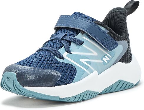 New Balance Kid's Rave Run V2 Hook & Loop Running Shoe, Nb Navy/Salt Water, 4 XW Infant in Kuwait