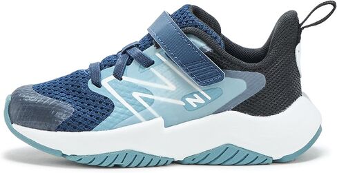 New Balance Kid's Rave Run V2 Hook & Loop Running Shoe, Nb Navy/Salt Water, 4 XW Infant in Kuwait