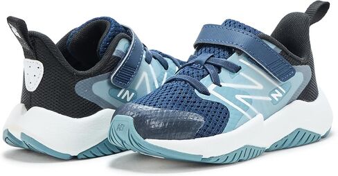 New Balance Kid's Rave Run V2 Hook & Loop Running Shoe, Nb Navy/Salt Water, 4 XW Infant in Kuwait