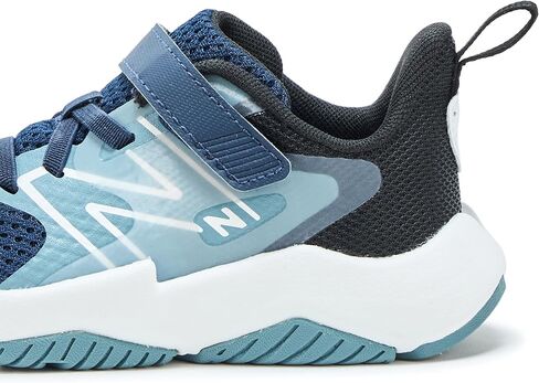 New Balance Kid's Rave Run V2 Hook & Loop Running Shoe, Nb Navy/Salt Water, 4 XW Infant in Kuwait