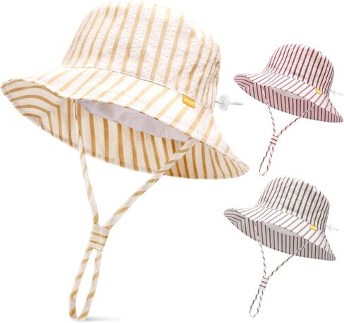 FURTALK Baby Sun Hat طفل بنين بنات دلو القبعات 0-5 سنوات للأطفال UPF 50+ قبعات الشاطئ الصيفية للحماية من الشمس in Kuwait