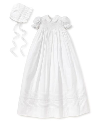 kissy kissy Baby Girls Silene Christening Baptism Gown & Hat Set, White, 6-12 Months in Kuwait