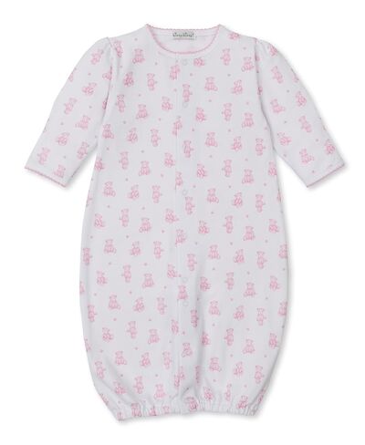 kissy kissy Baby Girls Teddy Bears Print Convertible Nightgown, Pink, Newborn in Kuwait
