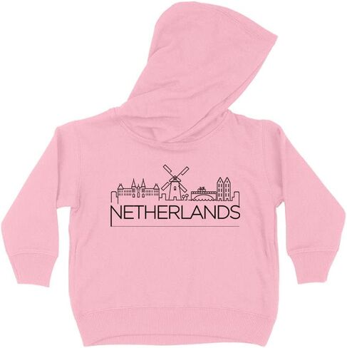 Skyline Netherlands Travel Kids Hoodie Sweatshirt Toddler in Kuwait